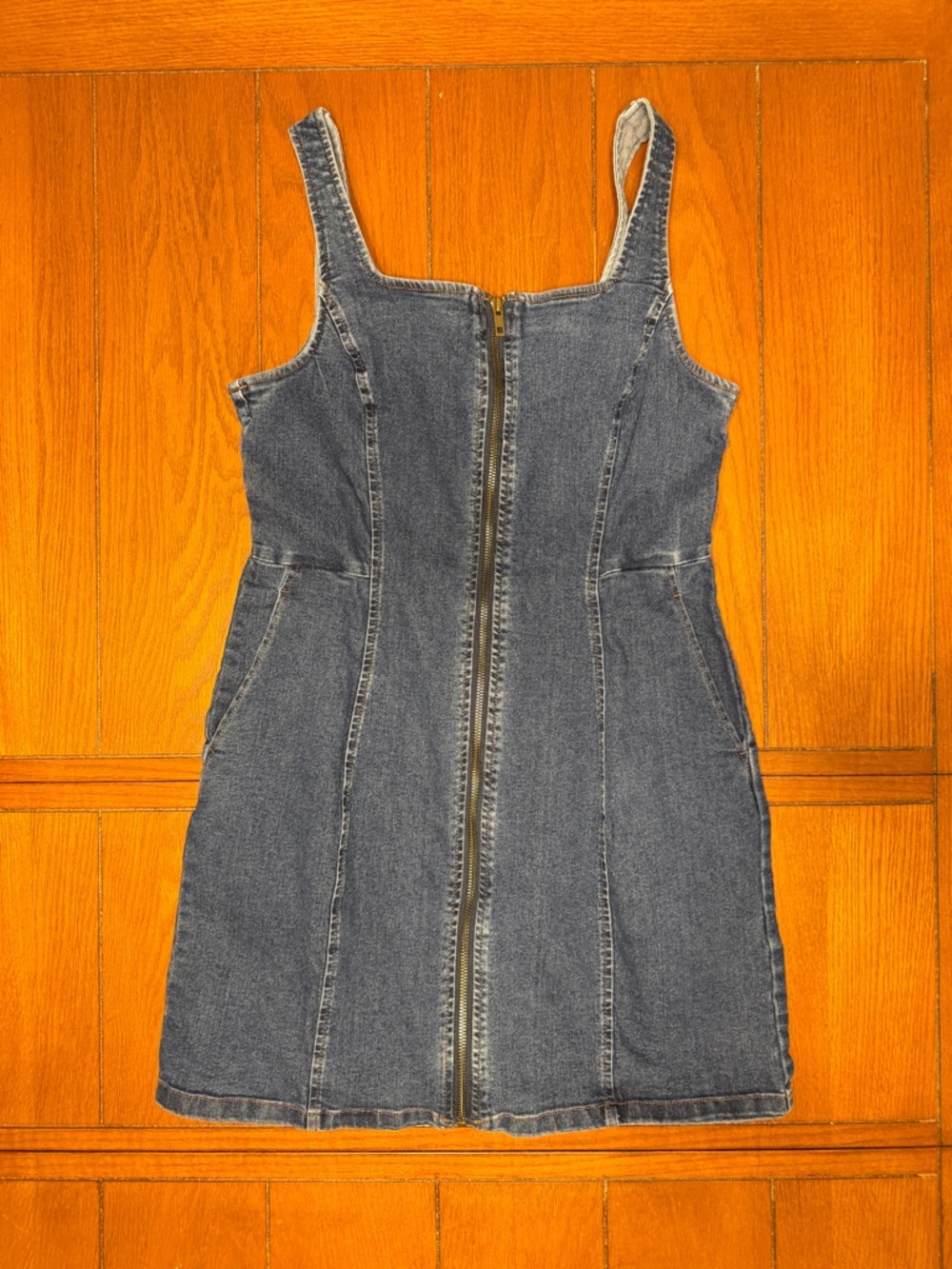 GU Zip Denim Dress